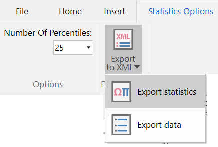 Export statistics